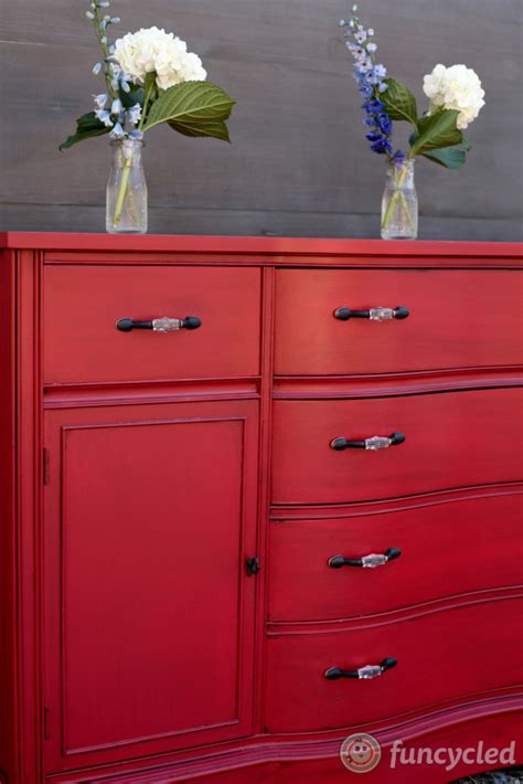 Red Buffet Makeover Tuesdays Treasures Funcycled