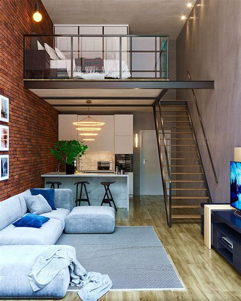 Cgi Loft Ny Espaços Pequenos Lofts Modernos Layout De Apartamento