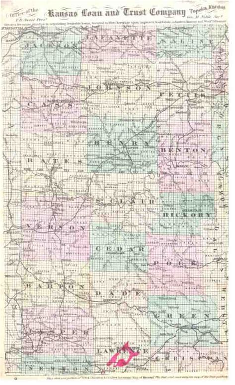 Map Of Southwestern Missouri High Ridge Books Inc