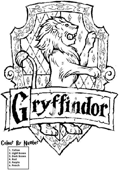 Harry potter easy coloring pages free printable harry potter. Harry Potter House Crest Coloring Pages | Harry potter ...