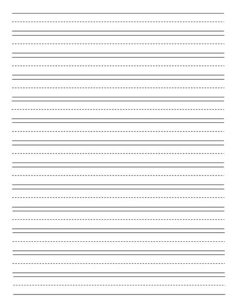 Printable Double Lined Writing Paper Free 19 Sample Lined Paper