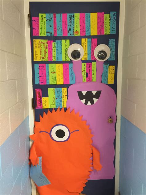 My Favorite Monster Door For Book Fair T C Elementary Monster