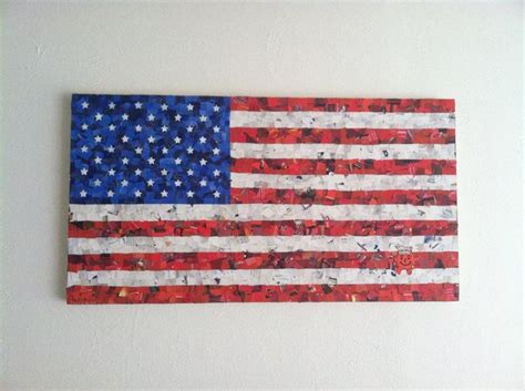 There is only one flag that is not rectangular in shape. American Flag - Collage by Matty Young | Flag, American ...