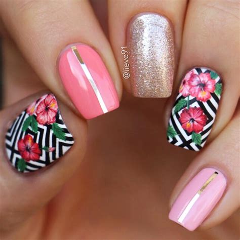 tropical nails designs   collection world  pictures
