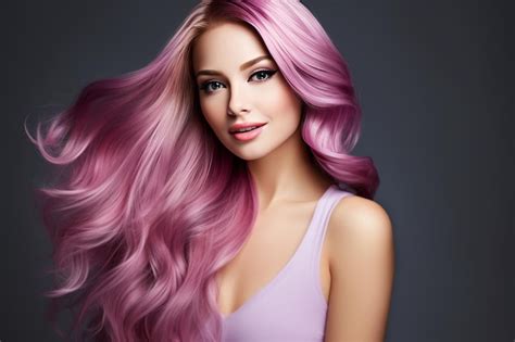 Premium Ai Image Vibrant Hair Transformations A Beautiful Smile Model