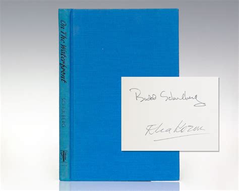Waterfront Budd Schulberg First Edition Signed