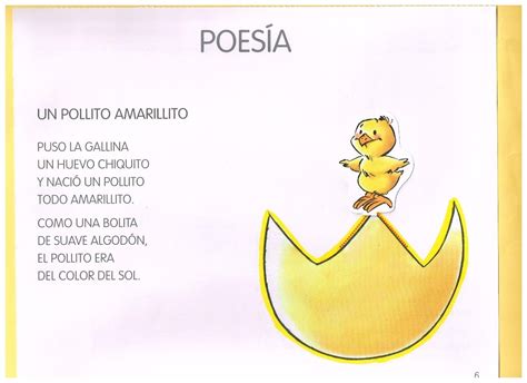 Poesía Un Pollito Amarillito Baby Learning Learning Spanish