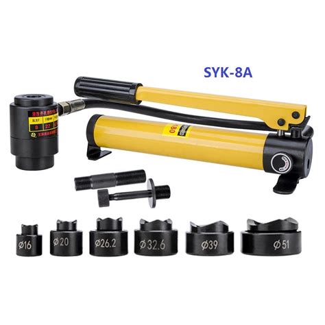 Ready Stock Syk 8a Hydraulic Punch Driver 10t Hole Punch Die Tools 16