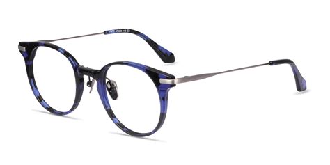 Lazzi Round Blue Tortoise Full Rim Eyeglasses Eyebuydirect