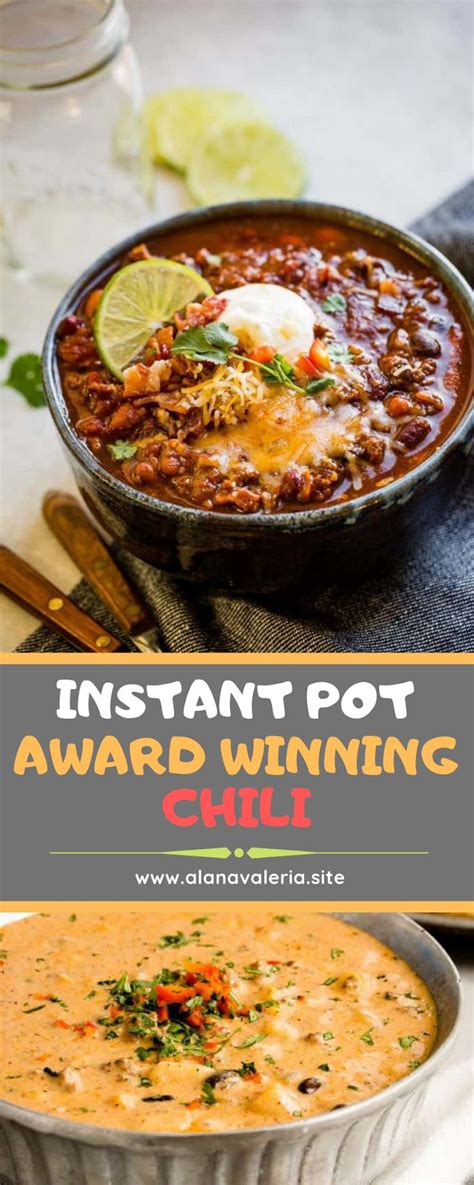 Allow them to defrost and come to room temperature. AWARD WINNING INSTANT POT CHILI RECIPE | Chili recipes ...