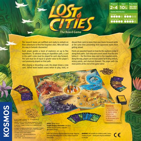 Lost Cities Board Game Thames And Kosmos
