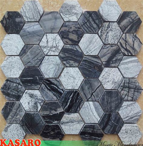 China Hexagon Met Elkaar Verbindende Marmeren Tegels Van Het Mozaïek
