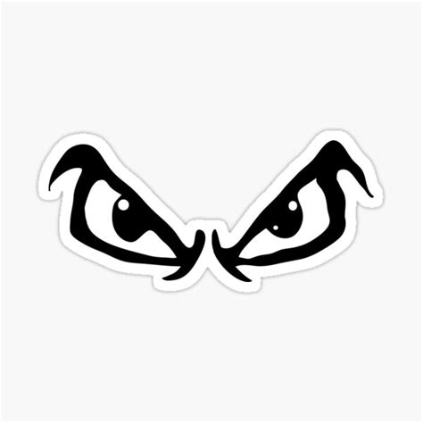 Angry Eyes Sticker For Sale By Jim Designs Redbubble