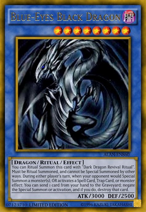 Blue Eyes Black Dragon By Alanmac95 On Deviantart Dark Magician Cards