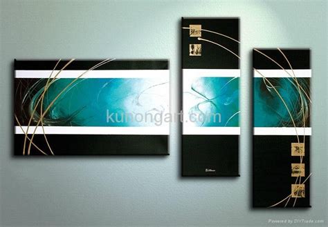 Handmade Abstract Canvas Oil Paintings With Stretched Frame Kla3 0076