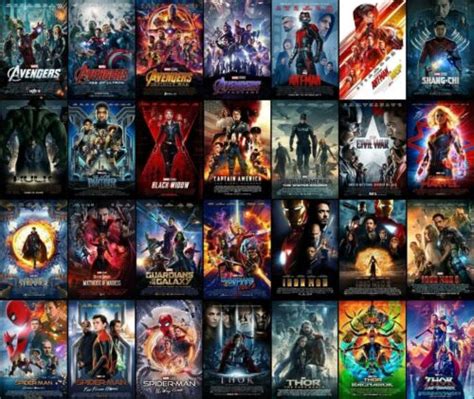 Marvel Mcu Avengers Movie Poster Collection Set Of 31 Bundle Lot
