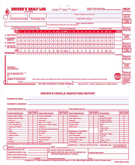 Printable Drivers Daily Log Pdf Printable World Holiday