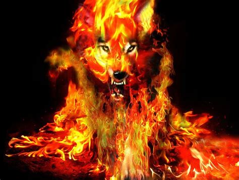 The Curses You Have Been Given Wolf Artwork Fire Art Werewolf Art