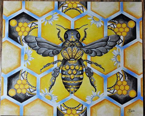 Queen Bee Pencil 14x17 Rart