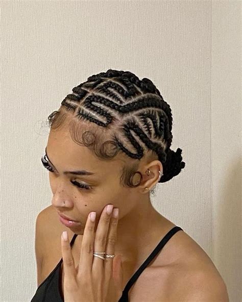 Zig Zag Feed In Braids In 2023 Hair Styles Braids Protective