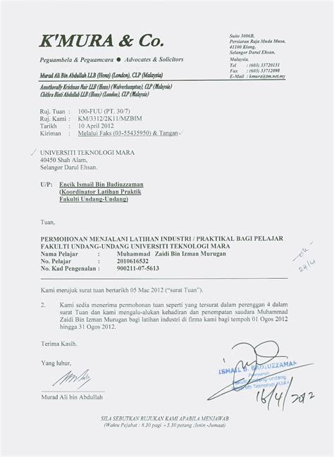 Please fill this form, we will try to respond as soon as possible. Latihan Industri FUU: PENGESAHAN JAWAPAN DARIPADA MAJIKAN-25.04.2012