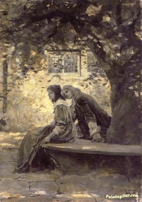 Two Lovers In A Garden Artwork By Howard Pyle Oil Painting And Art Prints