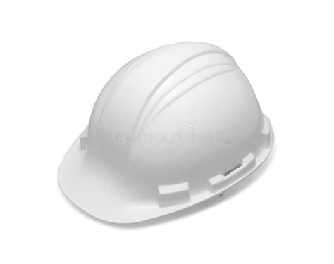 Cap Of Engineer Color White Stock Photo Image Of Industrial Build
