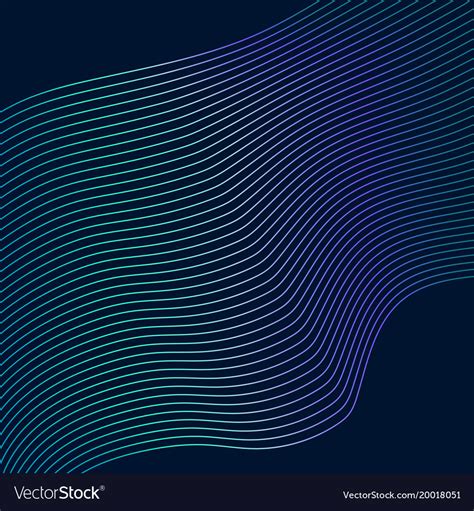 Blue Wavy Lines Abstract Background Royalty Free Vector