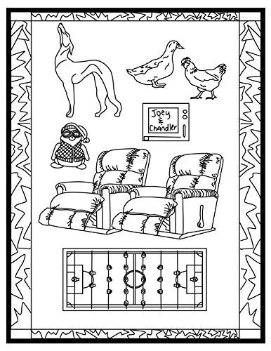 Friends Tv Show Colouring Pages Friends Tv Show Coloring Book