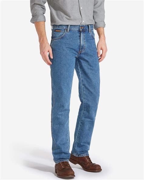 Wrangler Texas Original Fit Jeans Stonewash Blue Jeanstore