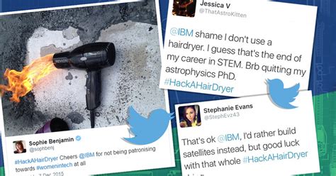 ibm s ‘hack a hairdryer youtube campaign branded as sexist by women on twitter metro news