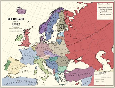 Red Triumph Map Of Europe By The 1936 By Kreiviskai On Deviantart