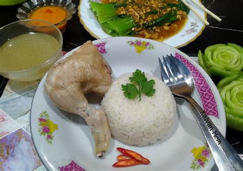 Resep Nasi Ayam Hainan Rice Cooker Oleh Kaivan Mom Cookpad