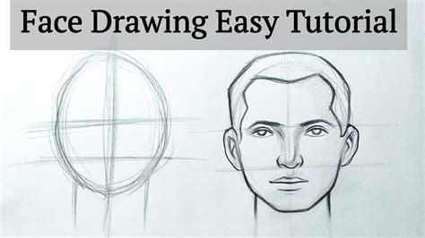 How To Draw A Face Easy Step By Step Face Drawing Boy Tutorial For