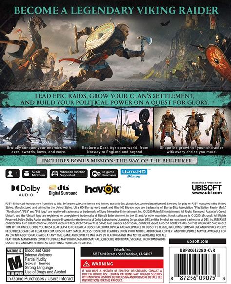 Assassin S Creed Valhalla Standard Edition Playstation Env O Gratis