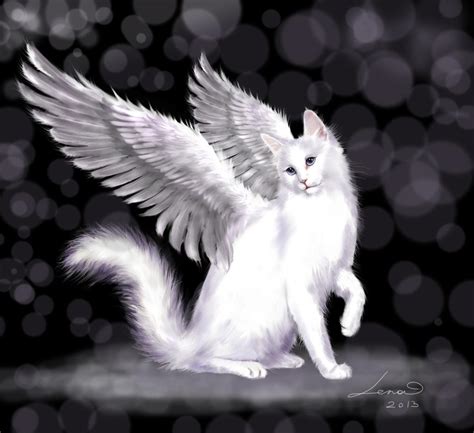 Angel Cat By Legadema666 On Deviantart