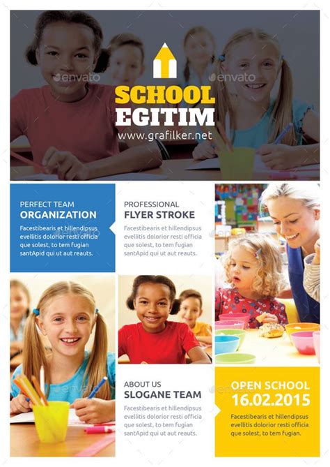 Kids School Flyer Templates Flyer Kids School Flyer Template