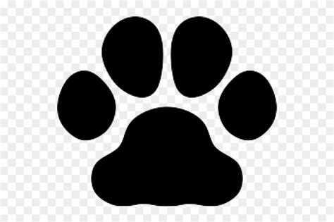 Paw Print Silhouette Dog Paw Clipart Hd Png Download