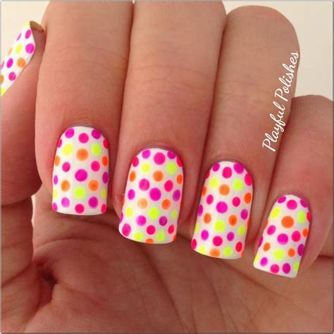 Playful Polishes Day Nail Art Challenge Polka Dot Nails