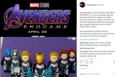 new endgame lego leak reveals suits of the entire avengers team