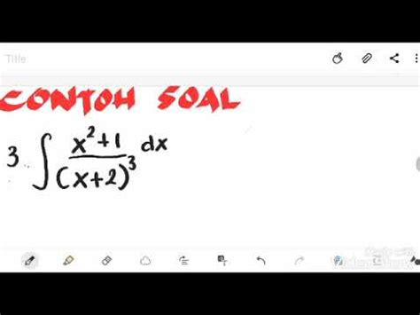 INTEGRAL PECAHAN PARSIAL Ex3 YouTube