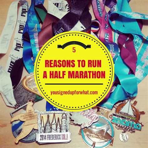 Friday Five Five Reasons To Run A Half Marathon You Signed Up For