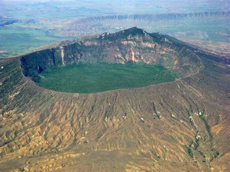 Mt Longonot Crater From The Sky Rift Valley Kenya Africa And Kenya