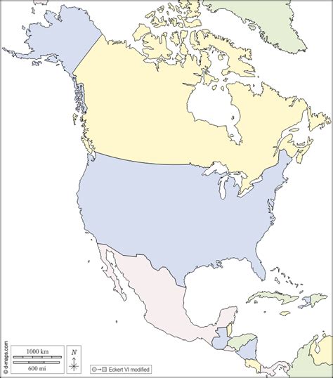 Blank Printable Map Of North America Web Free Printab Vrogue Co