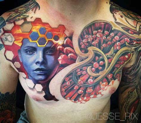 Chest Tattoo By Jesse Rix Photo 16615