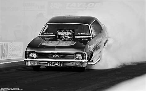 Hd Wallpaper Drag Race Burnout Race Car Drag Strip Smoke Bw Chevrolet