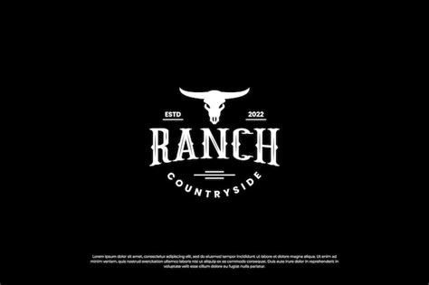 Premium Vector Vintage Bull Cow Longhorn Logo Design Ranch And Farm