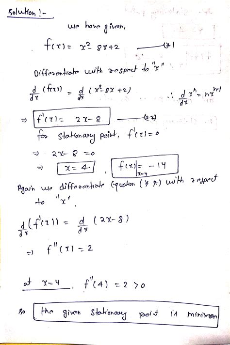 Solved Find And Classify All The Stationary Points Of The Function