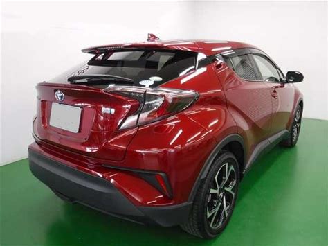 All information must be confirmed with your toyota dealer at the time of ordering, as specifications, applicability and availability may change over time. Toyota CHR Hybrid used car pictures - 2017 model Wine Red color photo