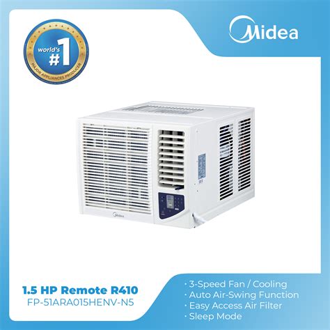 Midea Remote Controlled Window Type Non Inverter Aircon 1 5 HP With